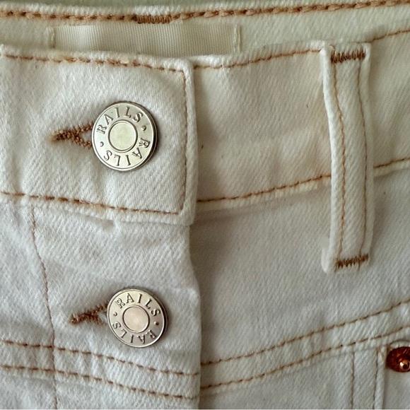 Rails Broadway White Denim Midi Skirt - Picture 7 of 16